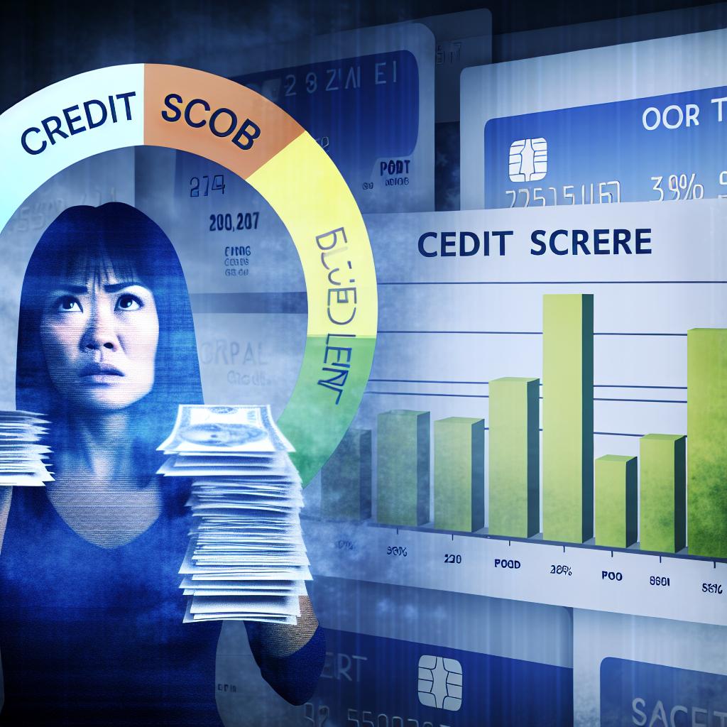 The impact of debt on credit scores.