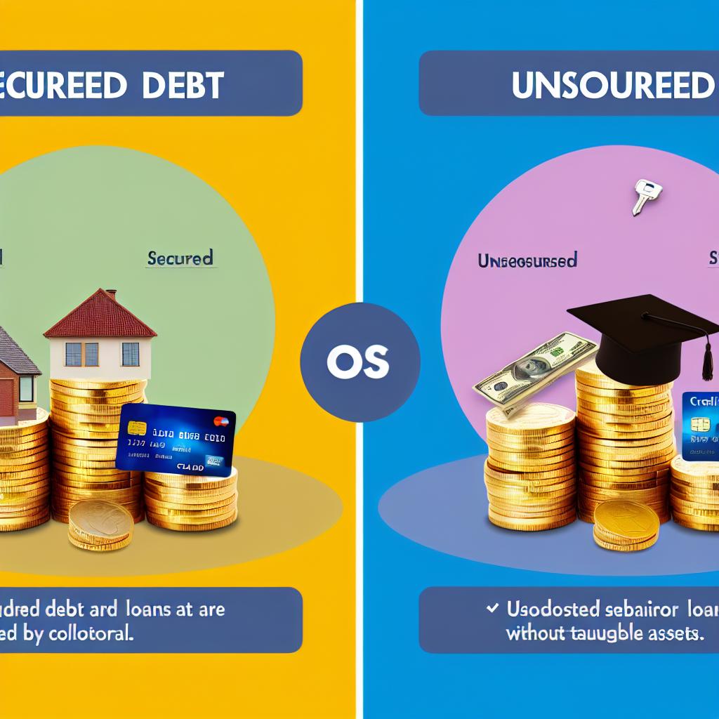 Types of debt: Secured vs. unsecured.